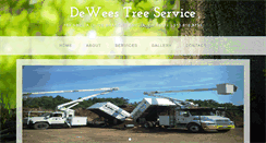 Desktop Screenshot of deweestreeservice.com
