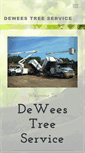 Mobile Screenshot of deweestreeservice.com
